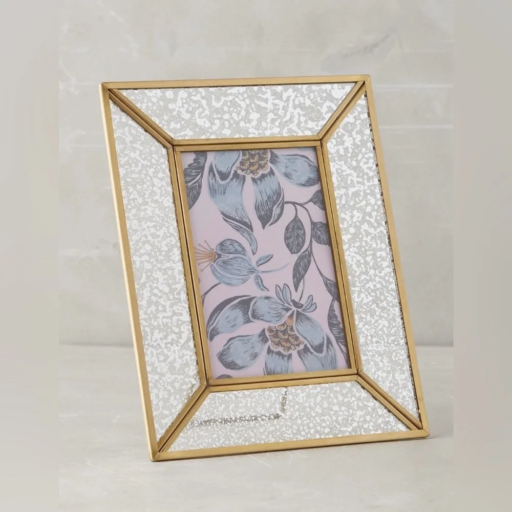Anthropologie Mercury Glass Frames NWT Set of 2 4x6 5x7